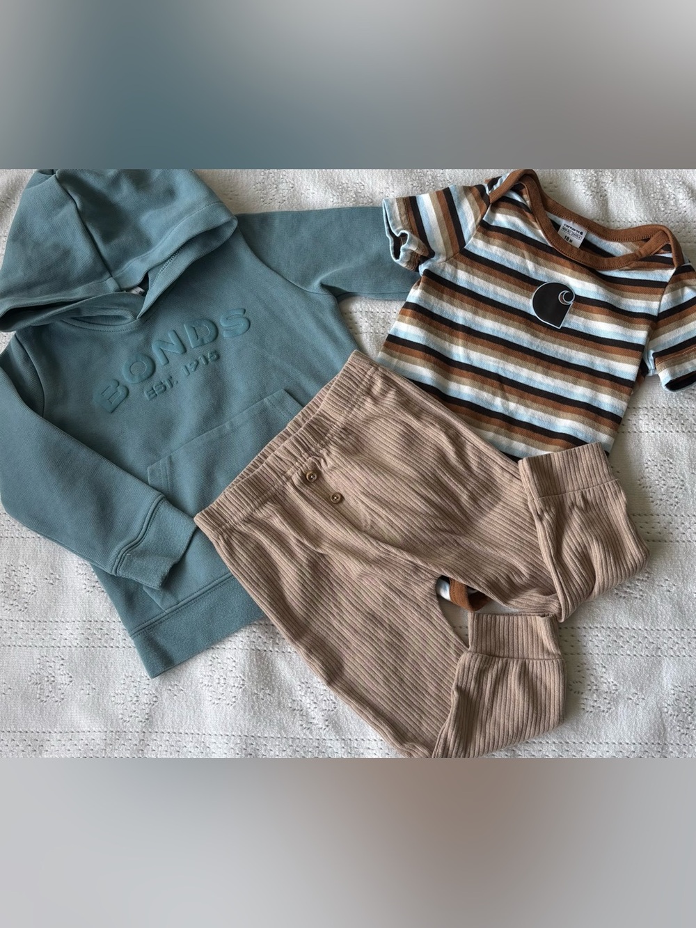 Baby Boy Bundle 18–24M | Bonds Hoodie + Carhartt Set